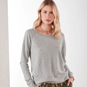 James Perse Vintage Fleece Long Sleeve Sweatshirt